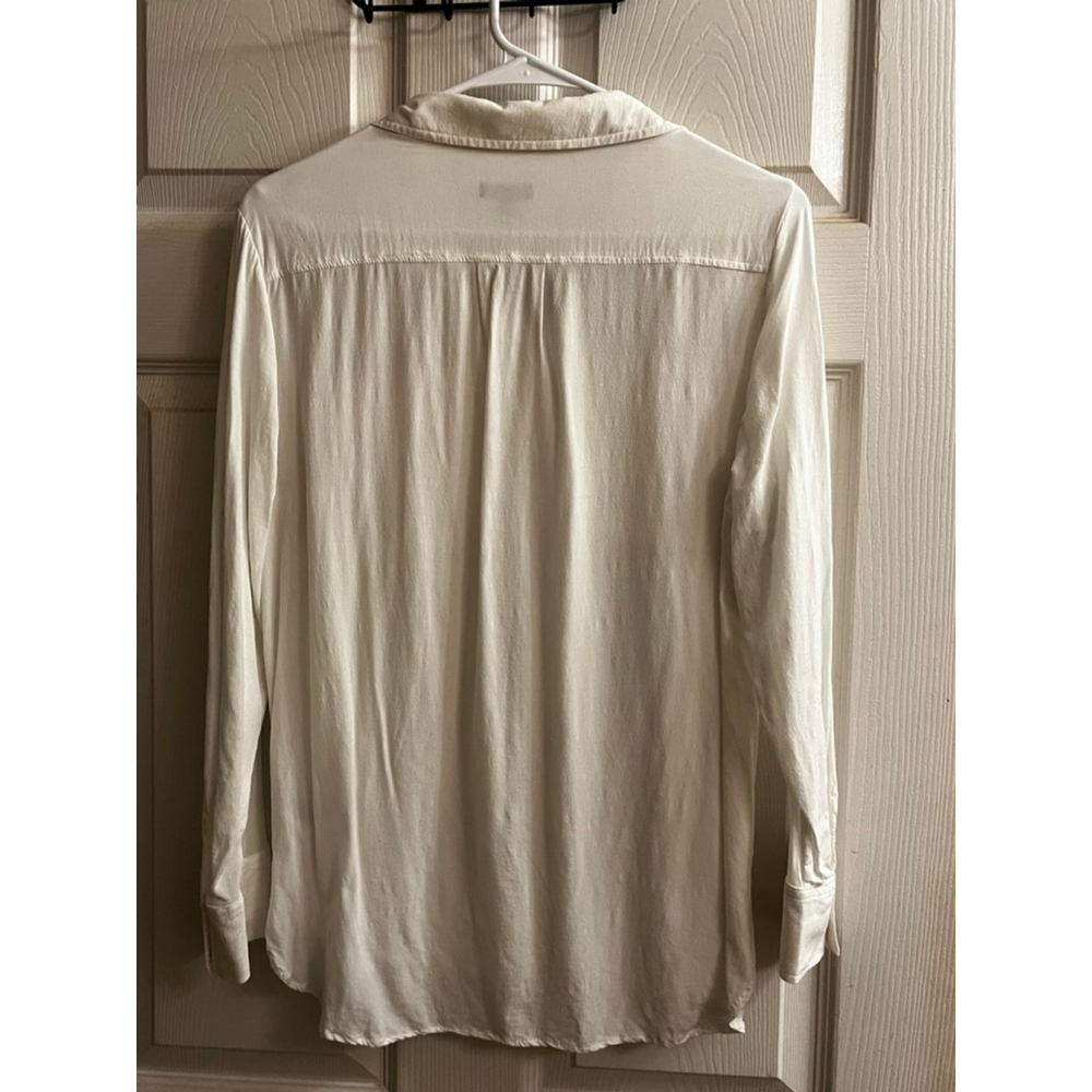 Women's Talbots~Button Down Shirt Off-White~LP - Picture 2 of 10